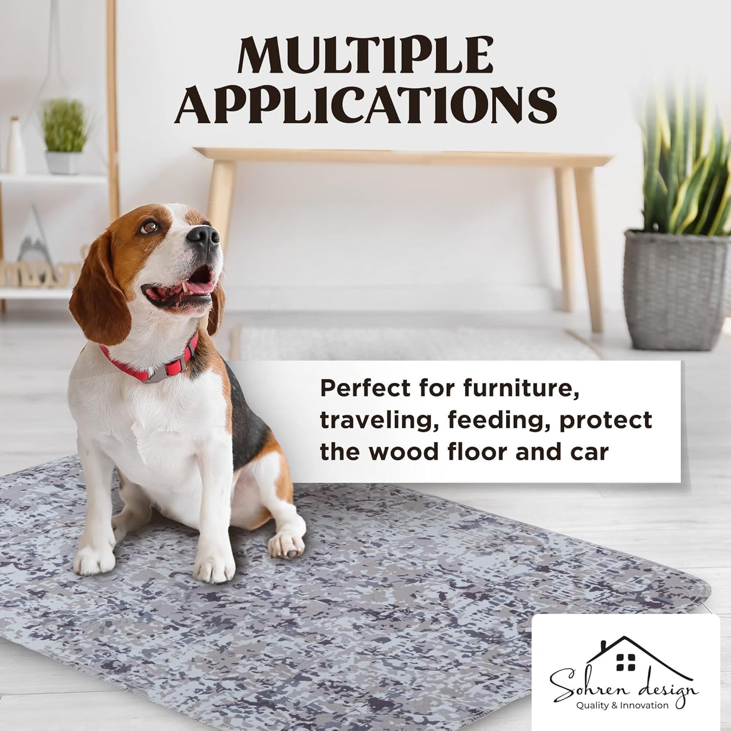 Washable Pee Pads for Dogs (2-Pack) Reusable Dog Pee Pads Washable - Pet Mats for Floor Waterproof, Whelping Pad, Potty Pads for Dogs, Crate Liner for Small, Medium, Large Pets (36" x 48")