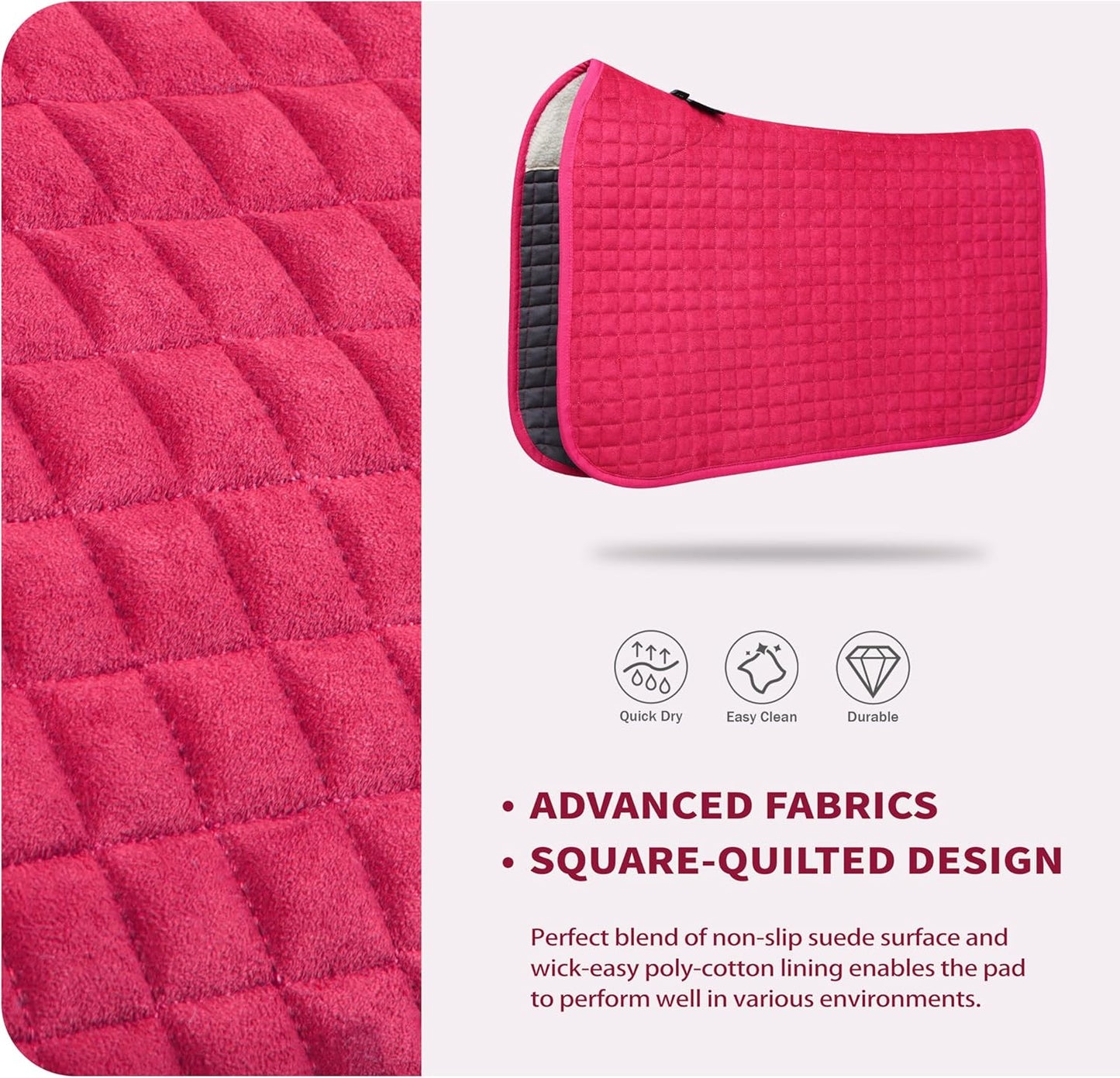 Tackmore Western Saddle Pad Breathable, Shock-Absorbing Saddle Pad