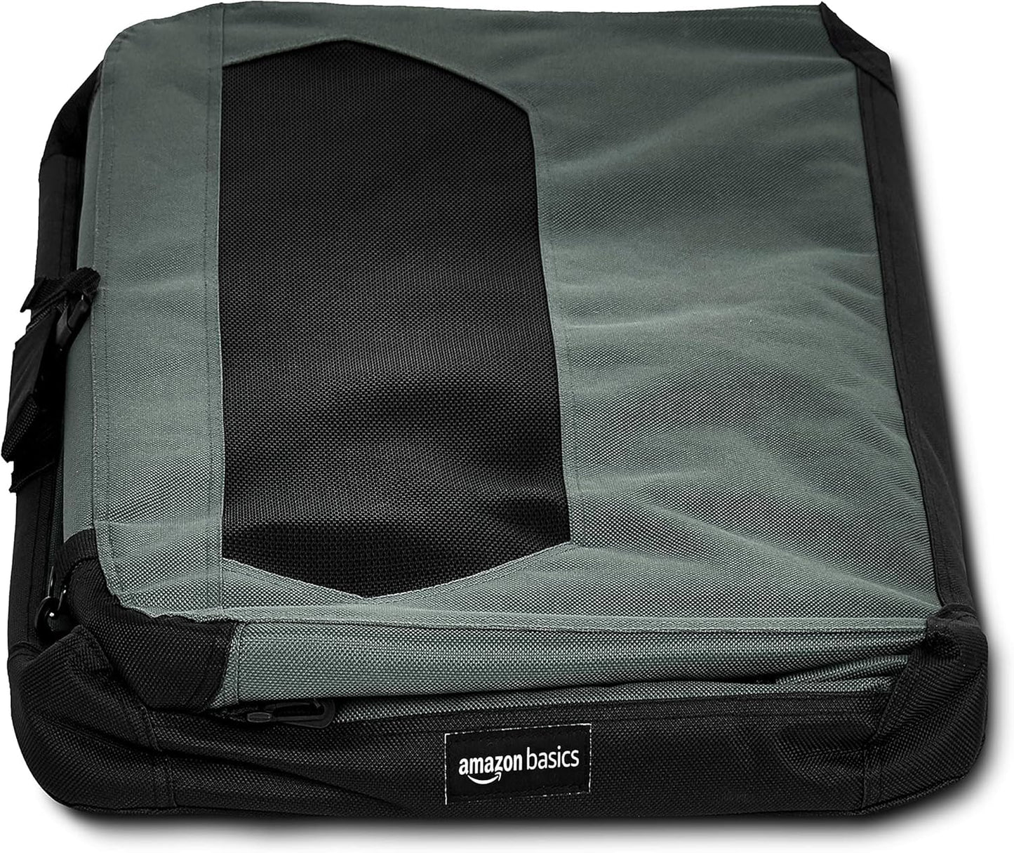 Amazon Basics Folding Portable Soft Pet Dog Crate Carrier Kennel, 30 x 21 x 21 inches, Grey