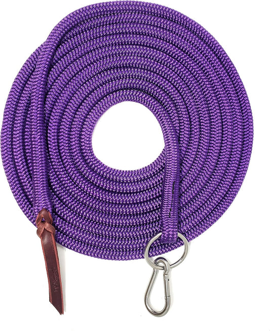 22' Long Line with SS O Ring and Carabiner (Purple)